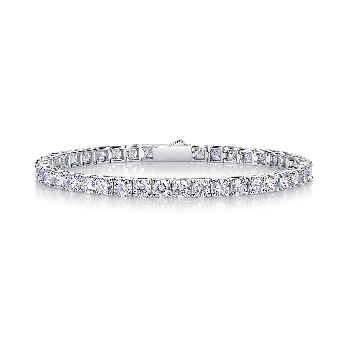 Gravitation Mossan Diamond S925 Silver Bracelet