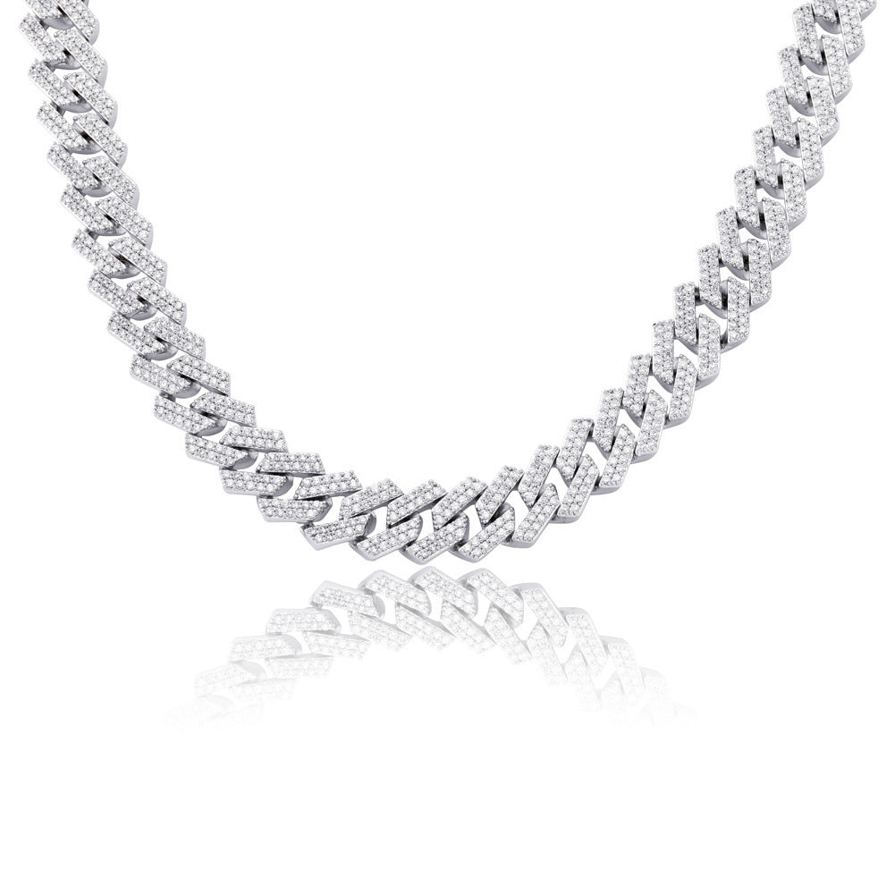 Diamond Shaped Cuban Chain Necklace
