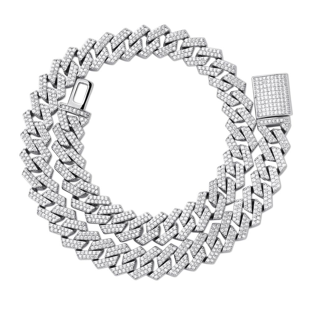 Diamond Shaped Cuban Chain Necklace