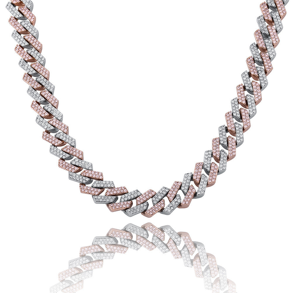 Diamond Shaped Cuban Chain Necklace