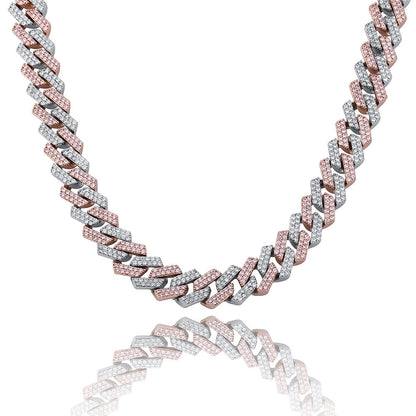 Diamond Shaped Cuban Chain Necklace
