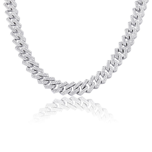 Diamond Shaped Cuban Chain Necklace