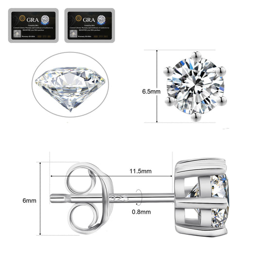 Classic Six Claw Luxury Earrings