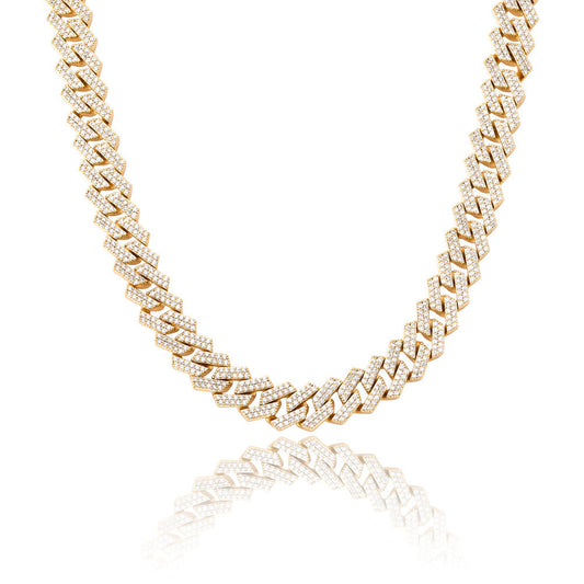 Diamond Shaped Cuban Chain Necklace