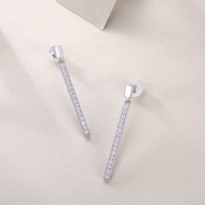 Moissanite Silver Earrings Diamond Earrings Stud Earrings