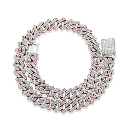 Diamond Shaped Cuban Chain Necklace