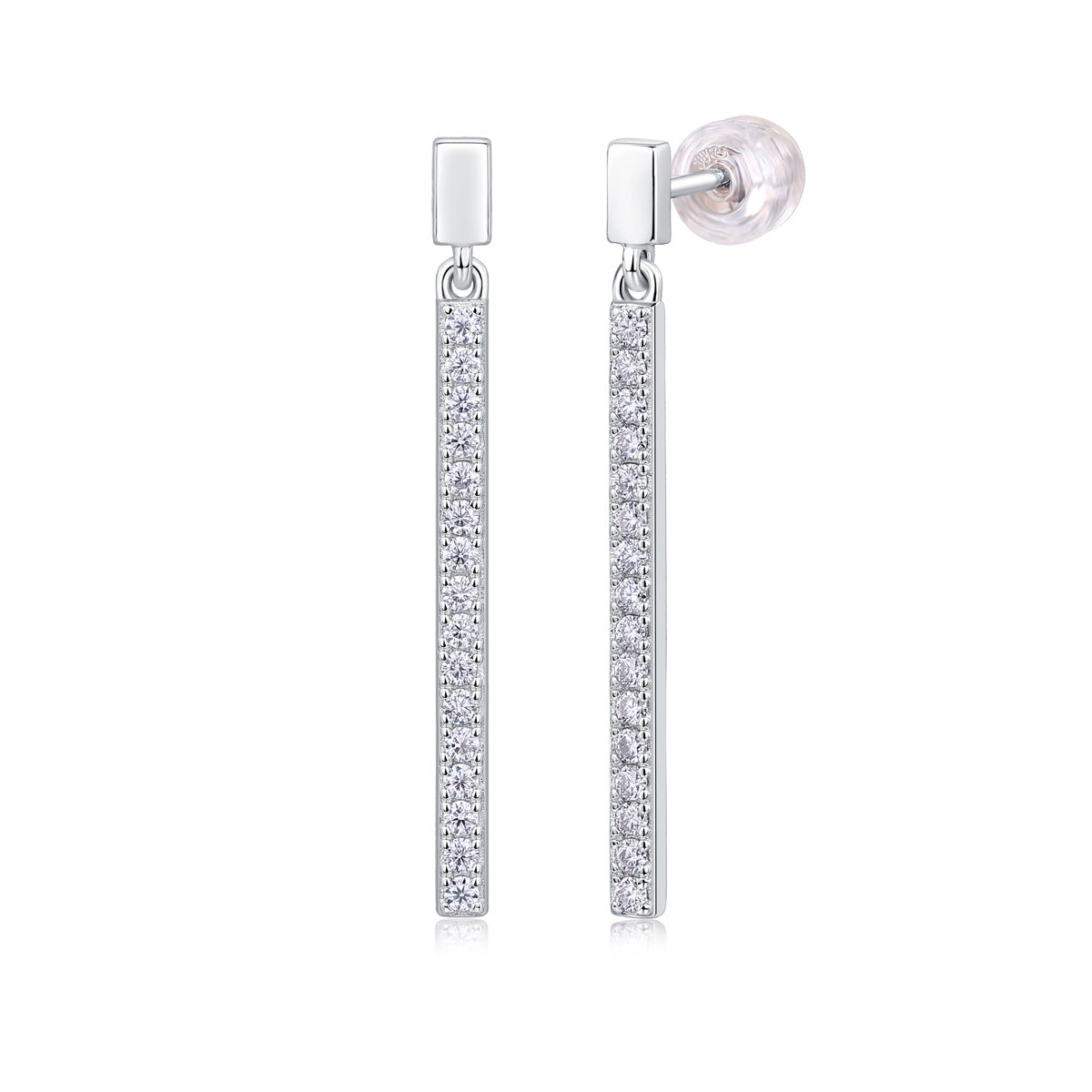 Moissanite Silver Earrings Diamond Earrings Stud Earrings