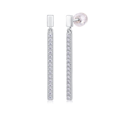 Moissanite Silver Earrings Diamond Earrings Stud Earrings