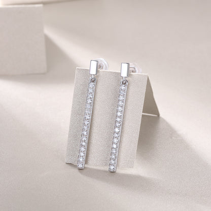 Moissanite Silver Earrings Diamond Earrings Stud Earrings
